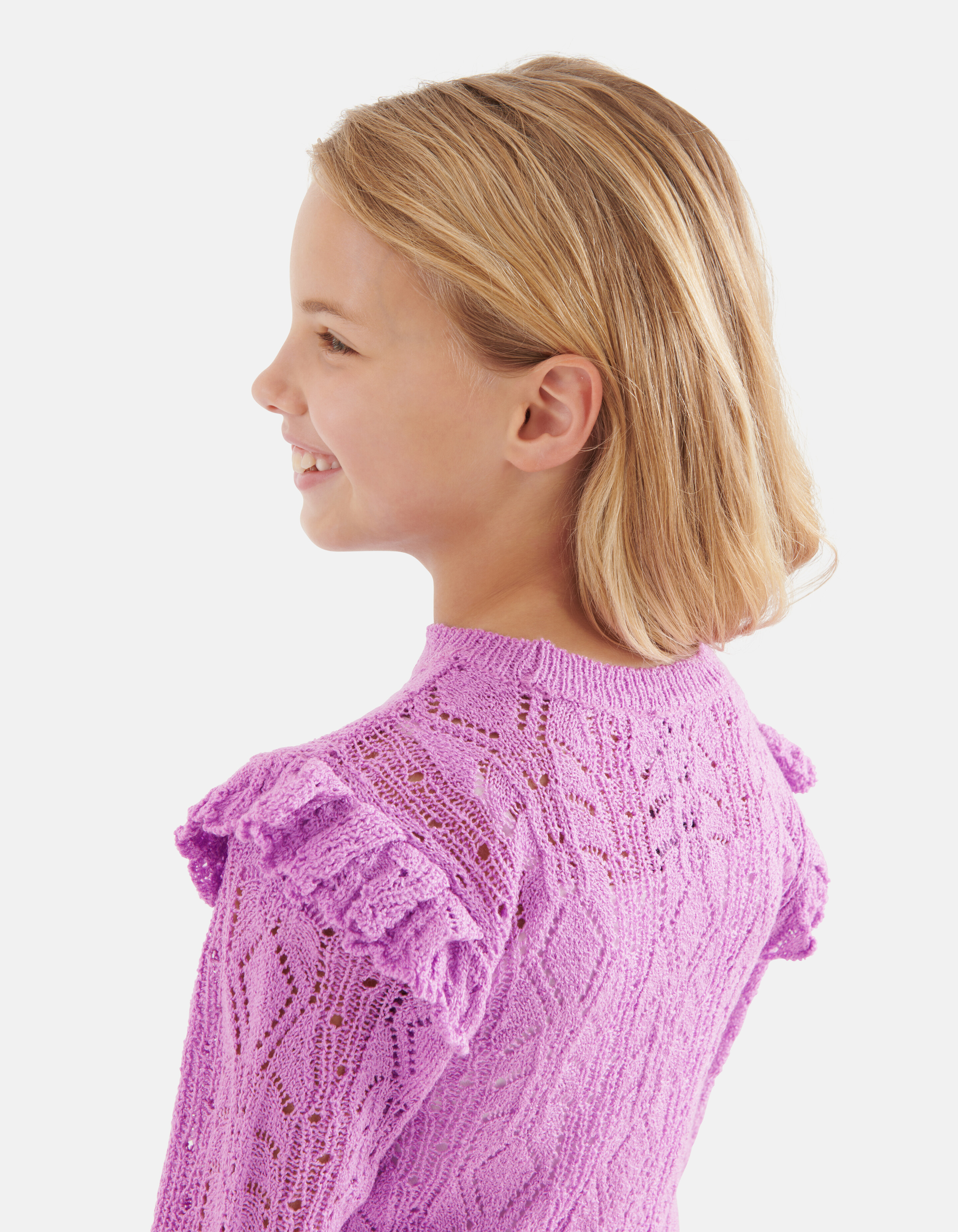 Ajour Top Hellviolett SHOEBY GIRLS