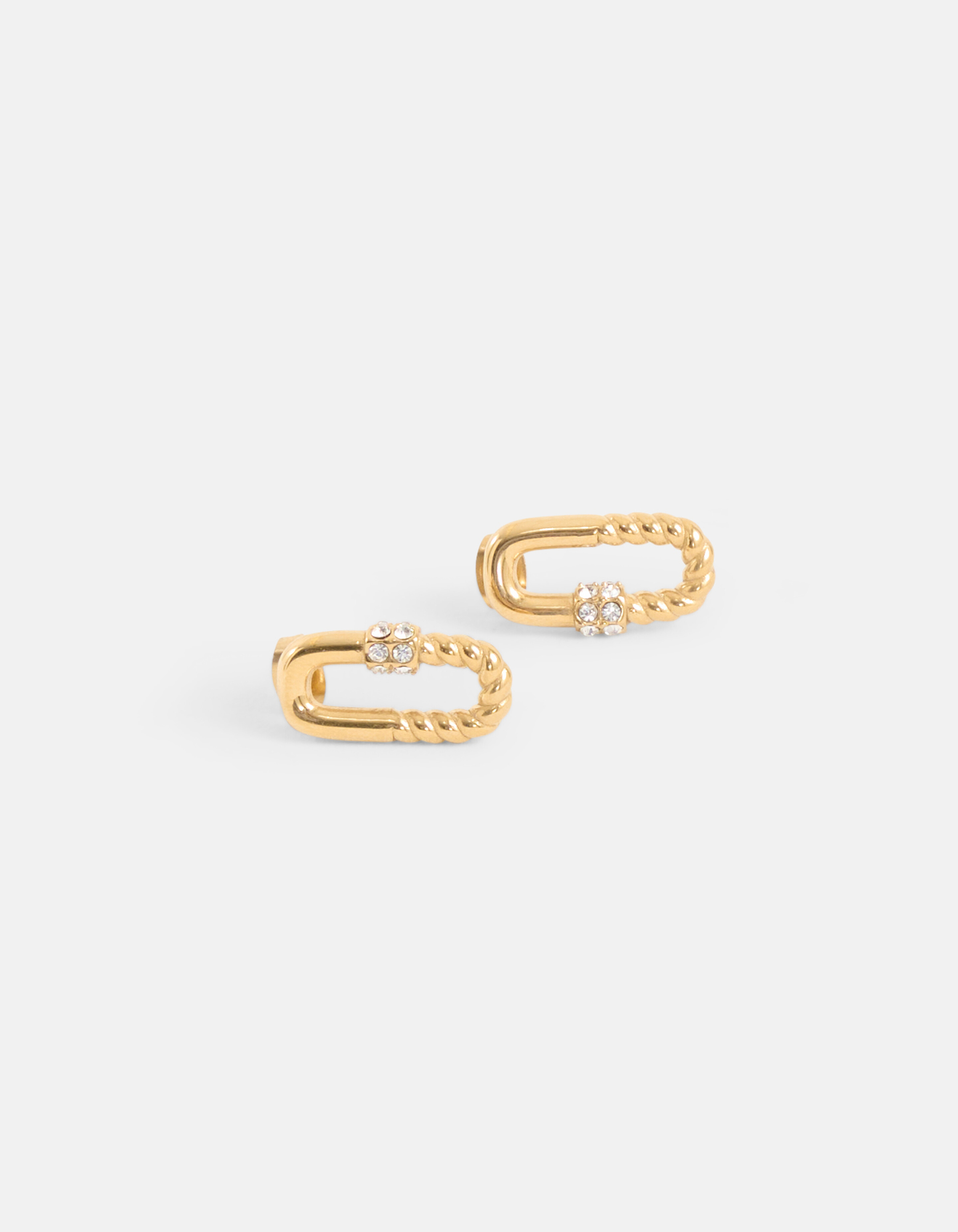 Quadratische Pin-Ohrringe Gold SHOEBY ACCESSOIRES