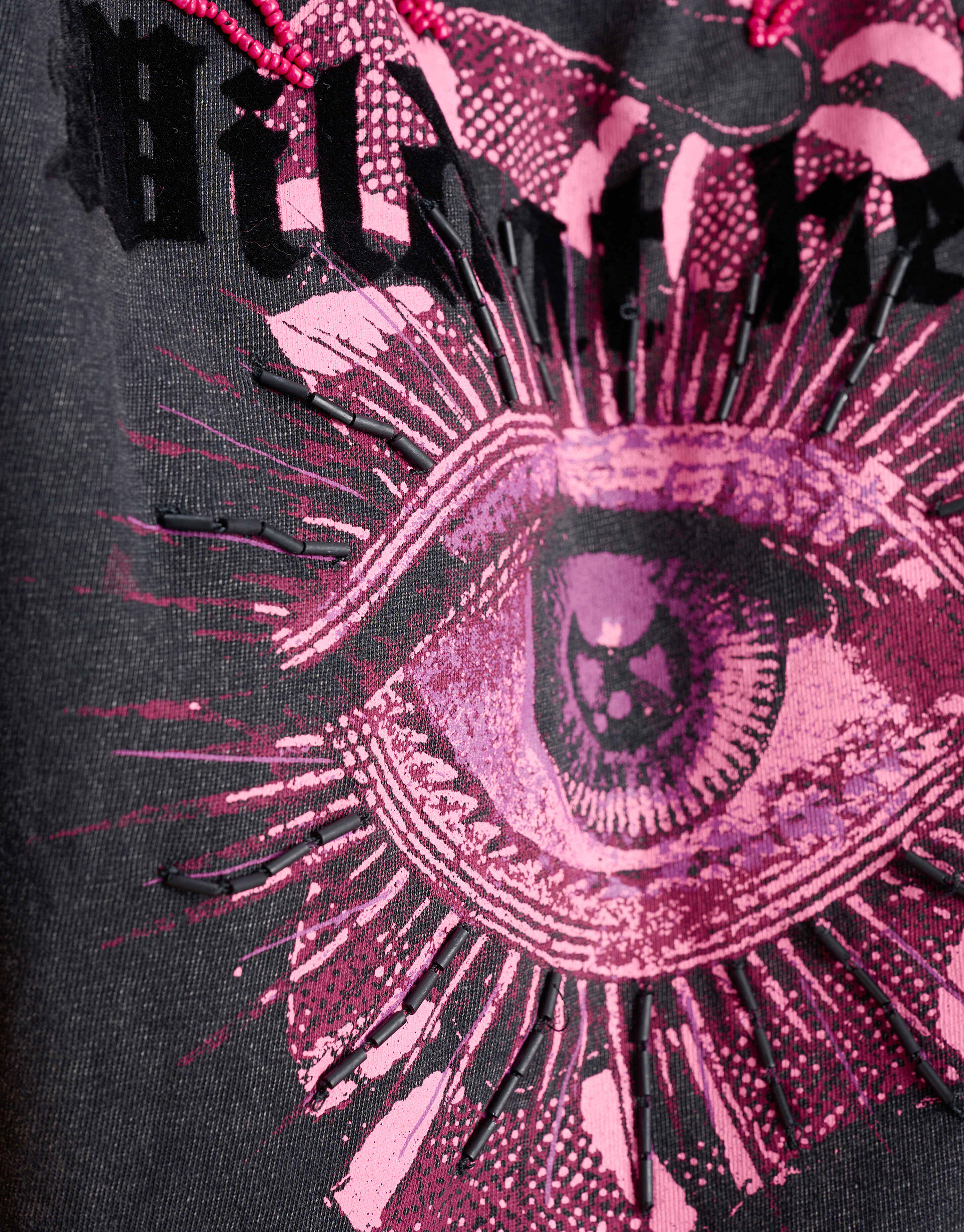 T-Shirt mit Artwork Dunkelgrau SHOEBY WOMEN