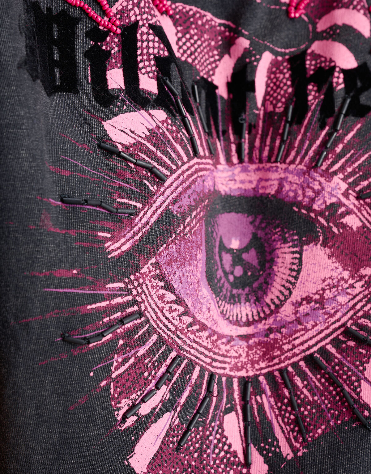 T-Shirt mit Artwork Dunkelgrau SHOEBY WOMEN