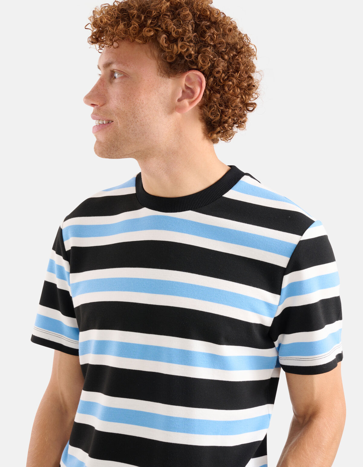 Gestreiftes T-shirt Blau SHOEBY MEN