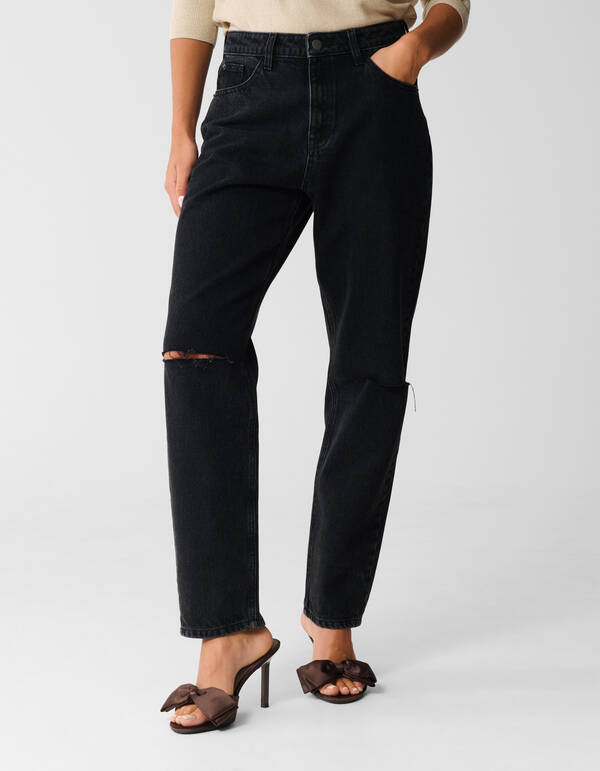 Straight Fit Jeans Zwart SHOEBY WOMEN