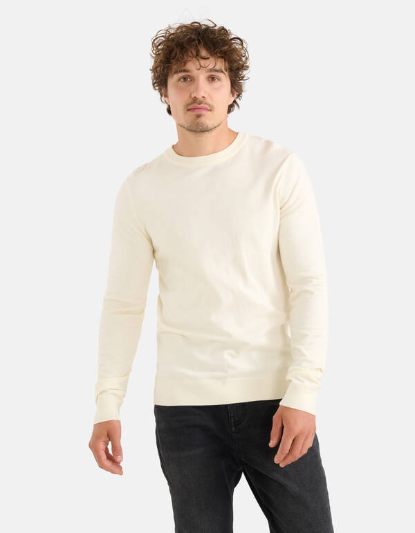 Pullover mit Rundhalsausschnitt Off White SHOEBY MEN