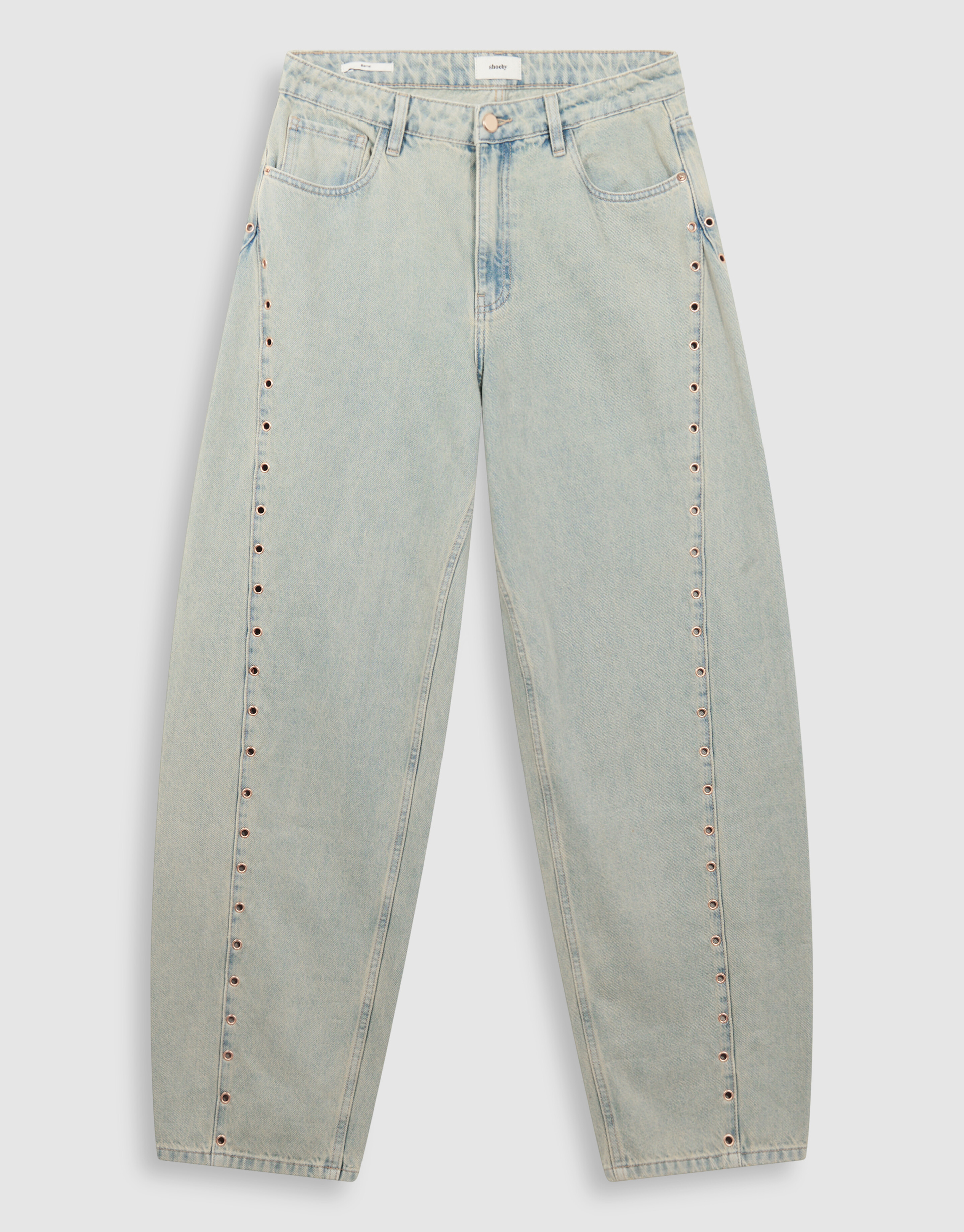 Jeans mit &Ouml;senverschluss, gebleicht SHOEBY WOMEN