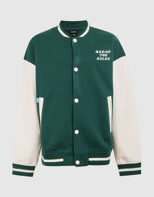 Varsity Bomberjacke Dunkelgr&uuml;n SHOEBY BOYS
