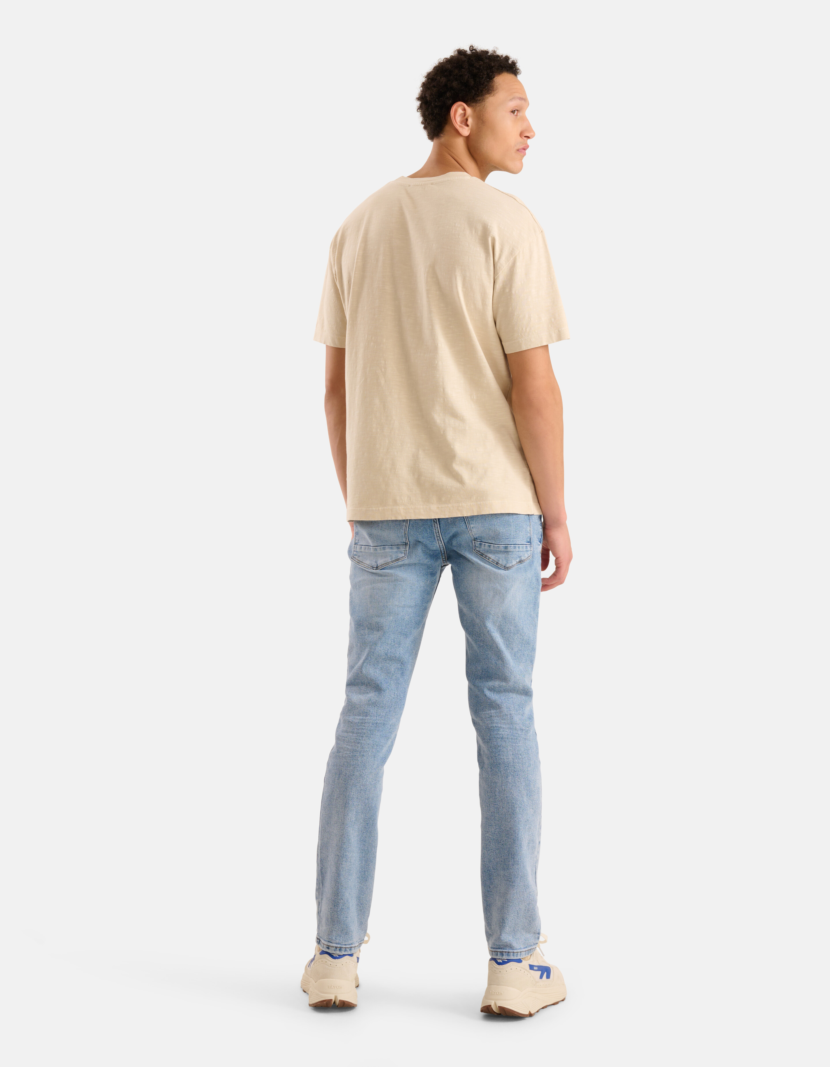 Jersey-T-Shirt Beige SHOEBY MEN