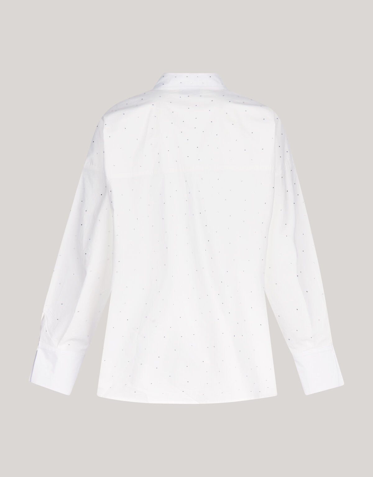Popeline-Strass-Bluse Wit SHOEBY WOMEN