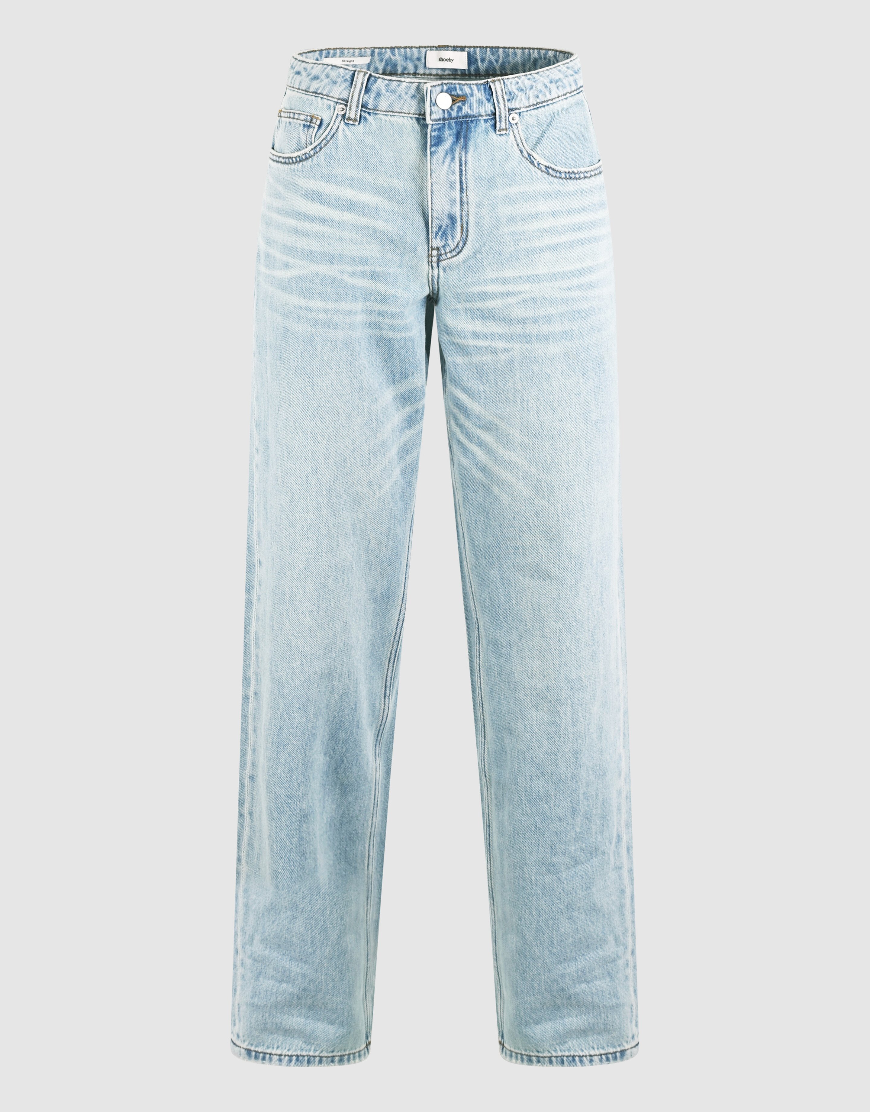 Jeans mit weicher, gerader Passform Gebleicht SHOEBY WOMEN