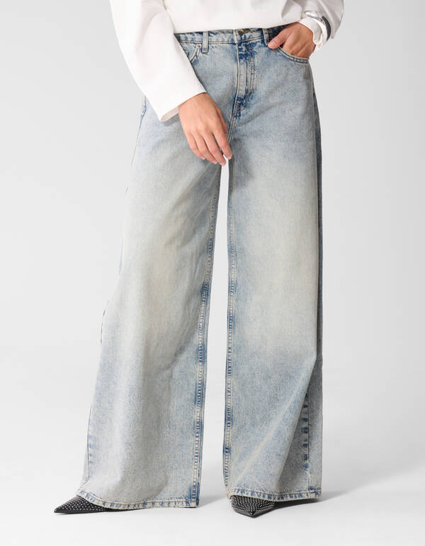 Jeans mit geschwungener Weiter Passform Mediumston SHOEBY WOMEN