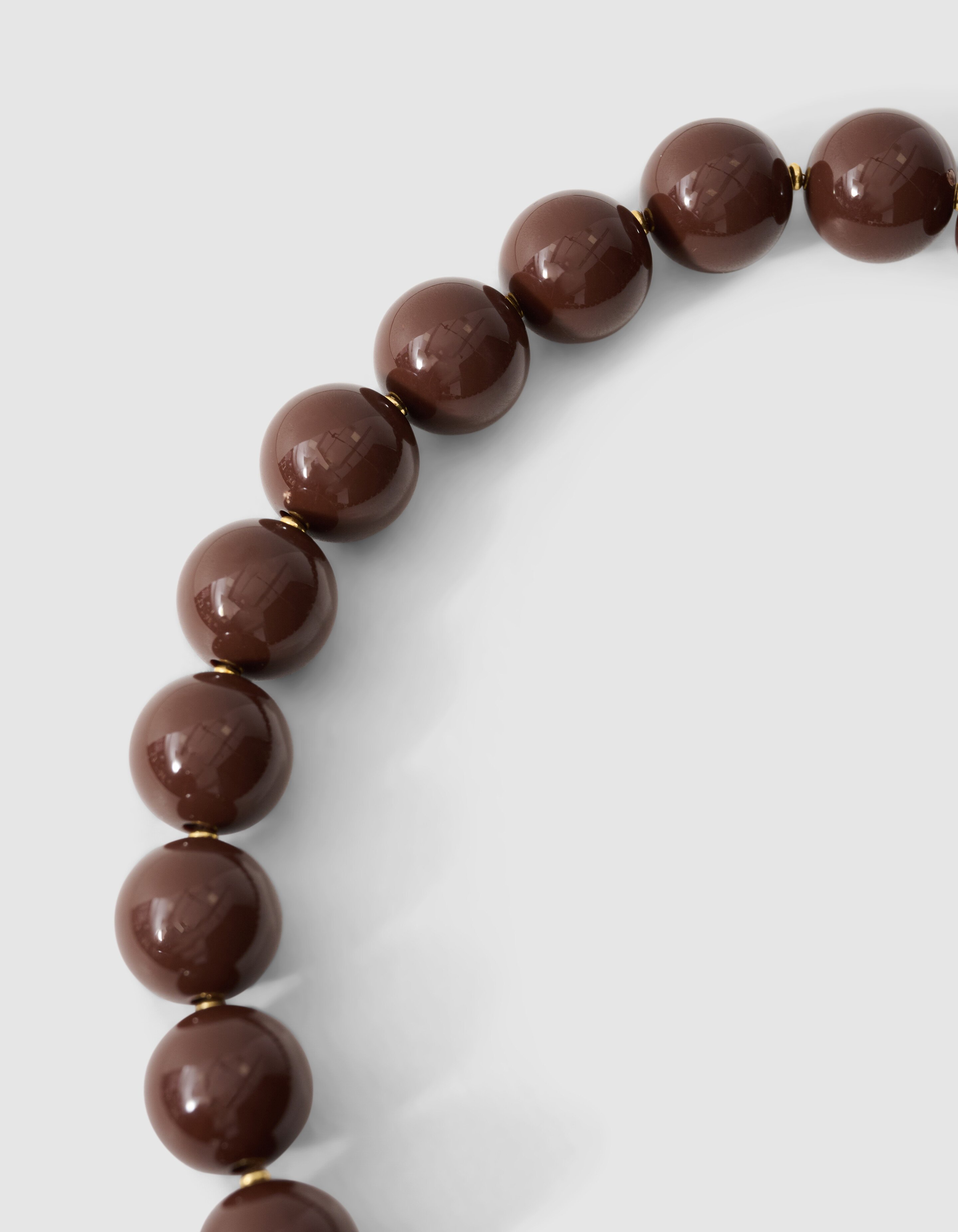 Perlenblumen-Halskette Braun SHOEBY ACCESSOIRES