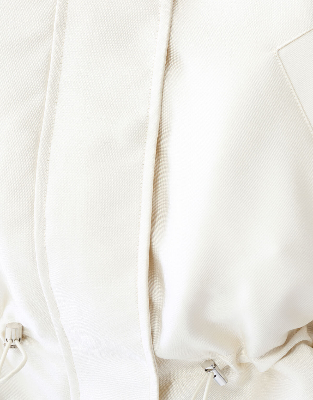 Satin Bomber Off White SHOEBY WOMEN