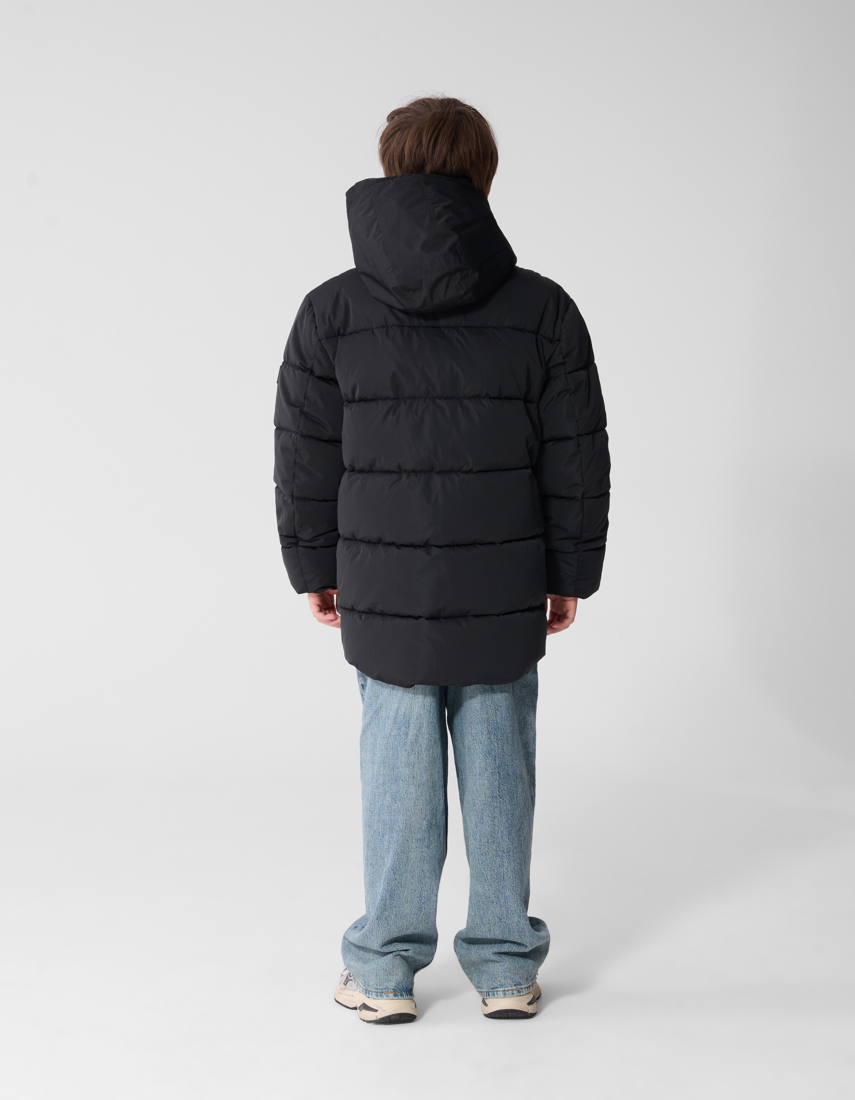 ange technische Pufferjacke in Schwarz SHOEBY BOYS
