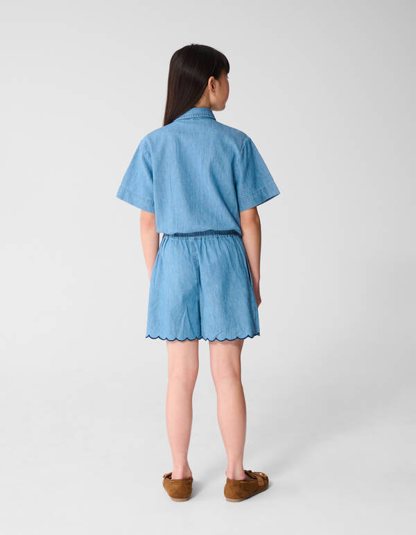 Heart Denim Jumpshort Hellblau SHOEBY GIRLS