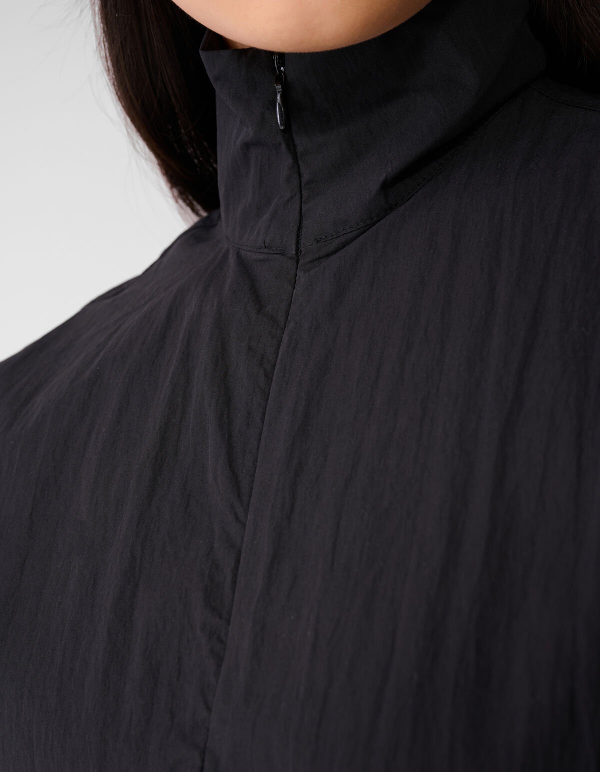 Oversized Balloon Fit Bluse Schwarz SHOEBY WOMEN