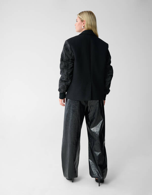 Kurze Mischjacke Schwarz SHOEBY WOMEN