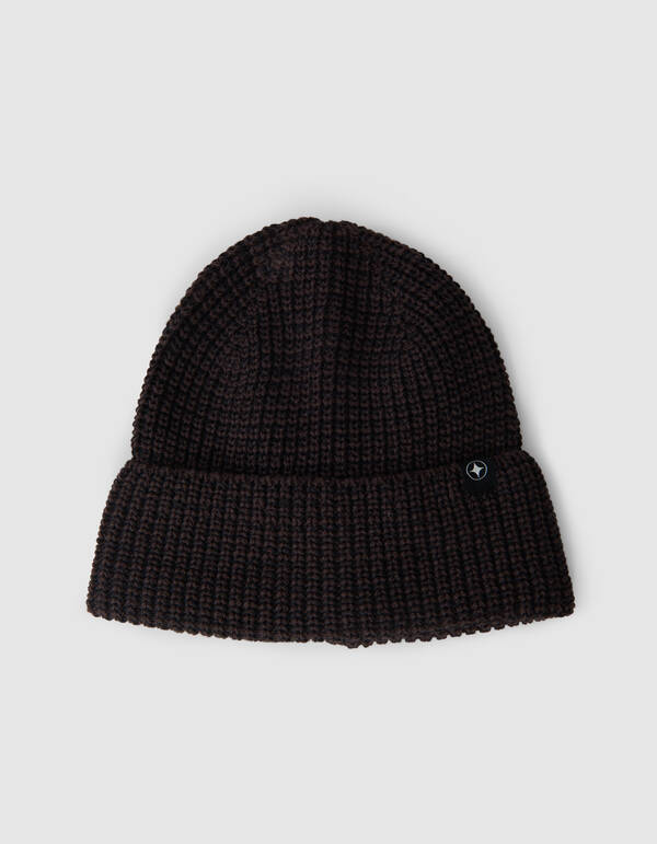 Gestrickte Mütze Dunkelbraun SHOEBY ACCESSOIRES