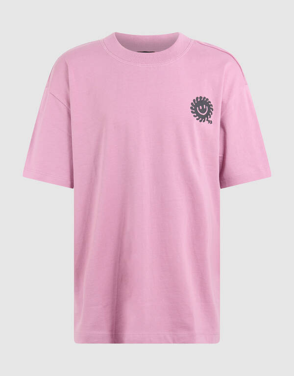Smiley Sonne Kunstwerk T-shirt Rosa SHOEBY BOYS
