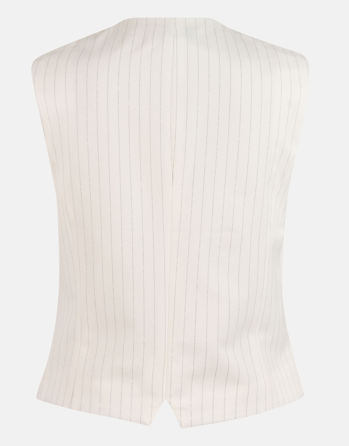 Lurex Pinstripe Gilet Gebroken Wit SHOEBY WOMEN