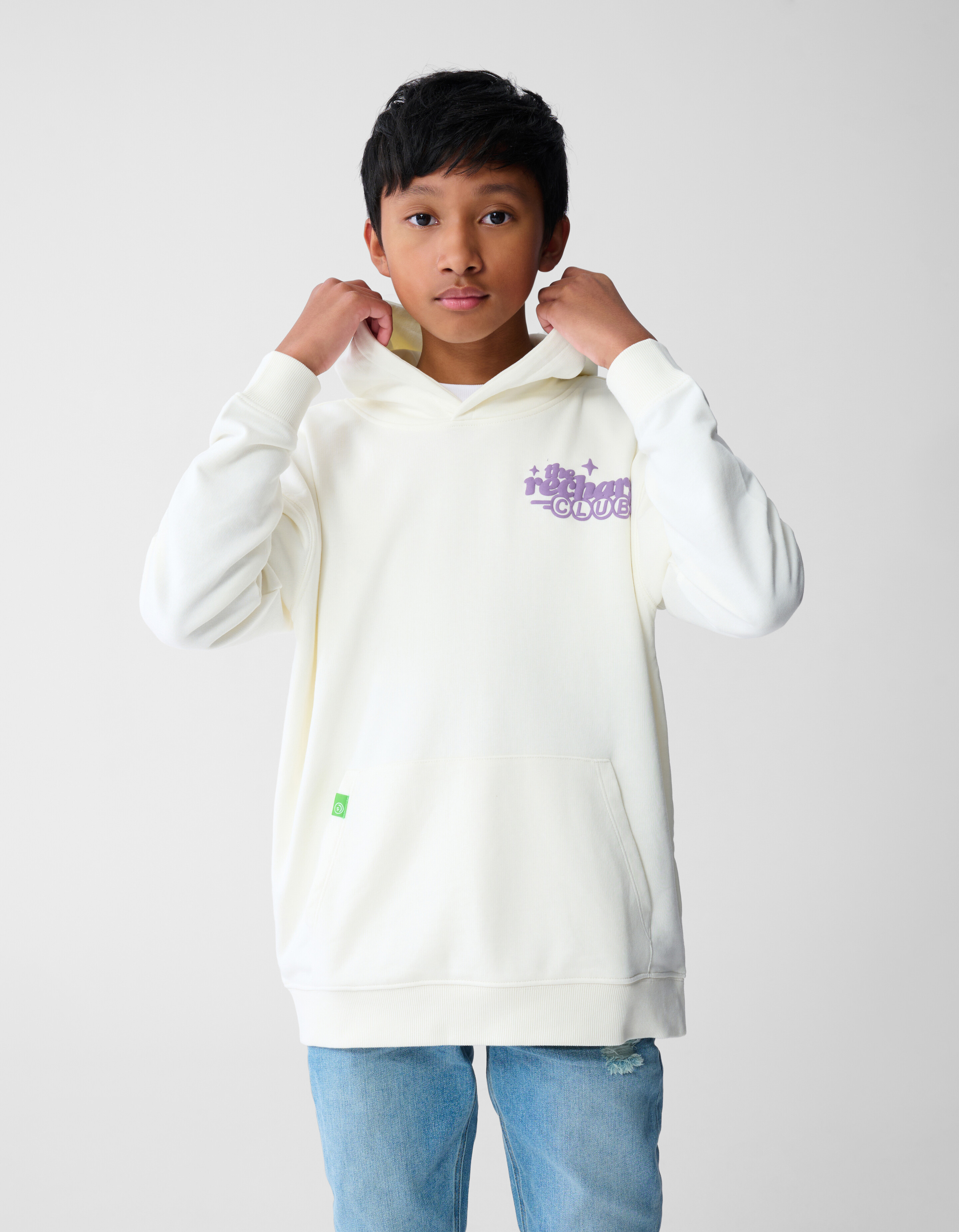 Recharged Artwork Hoodie Off White SHOEBY BOYS