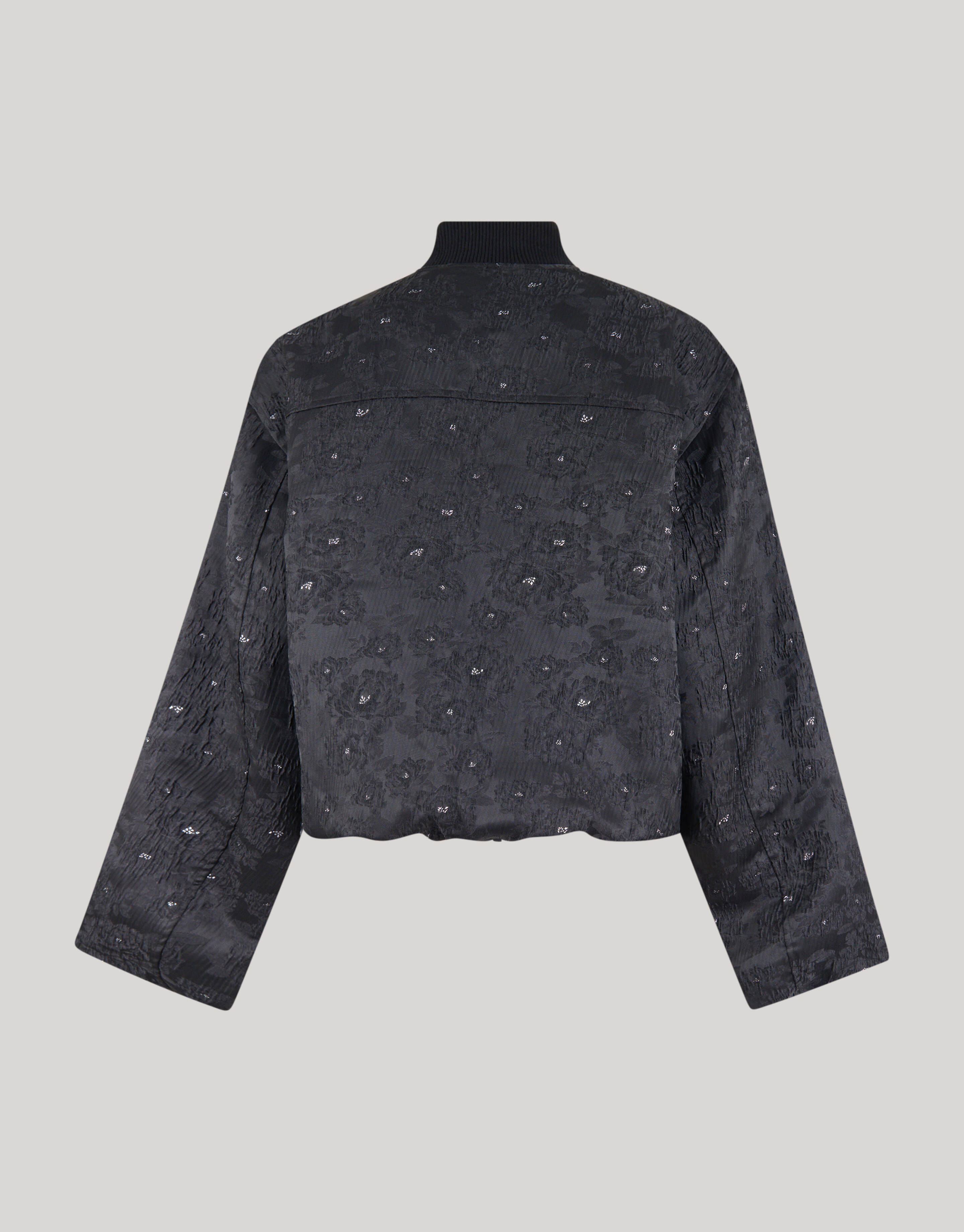 Bomber mit Blumenverzierung Schwarz SHOEBY WOMEN