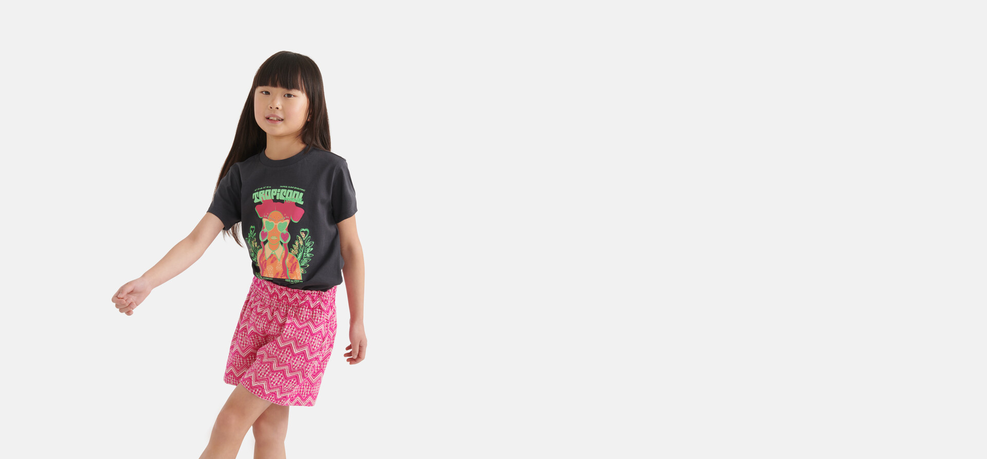 Artwork T-Shirt Dunkelgrau SHOEBY GIRLS
