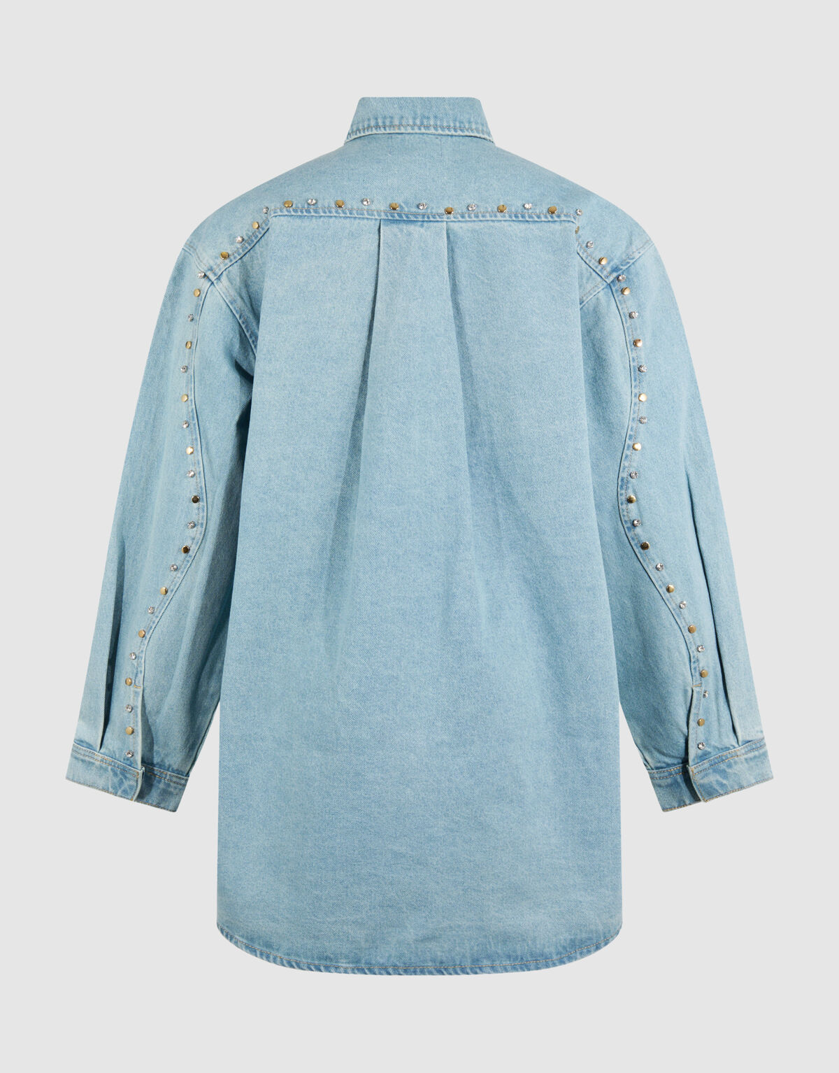 Strass Denim Mini Kleid Gebleicht SHOEBY WOMEN