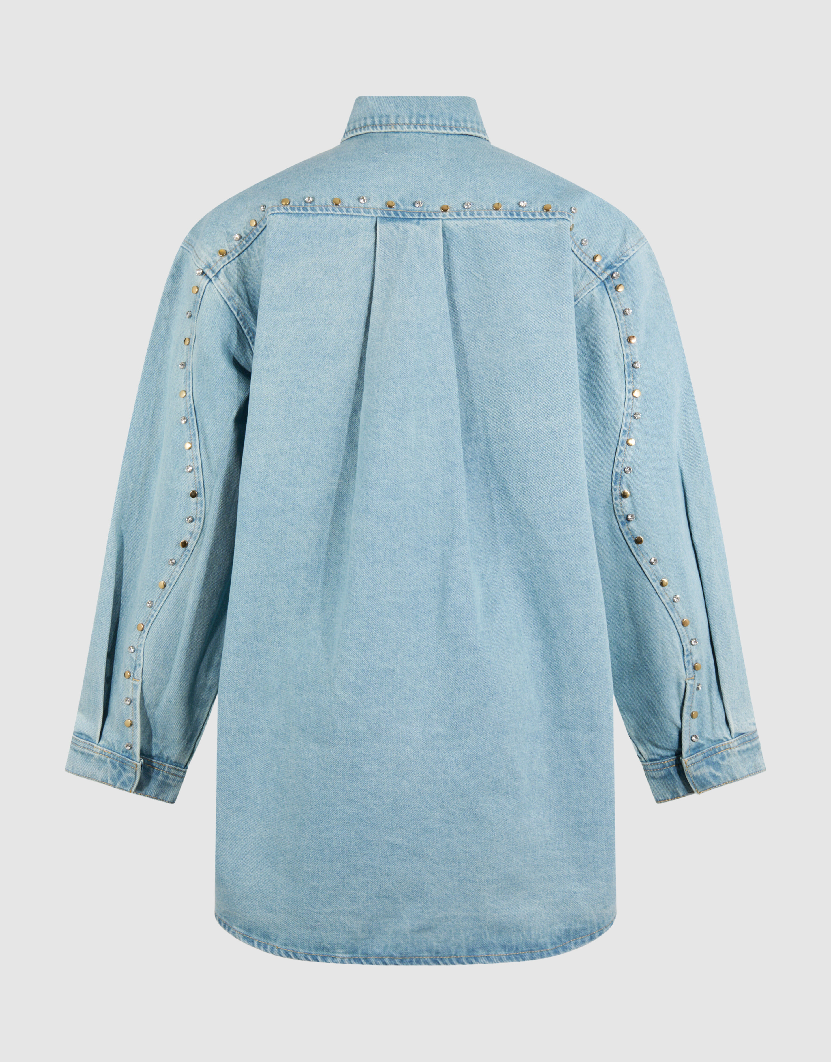 Strass Denim Mini Kleid Gebleicht SHOEBY WOMEN