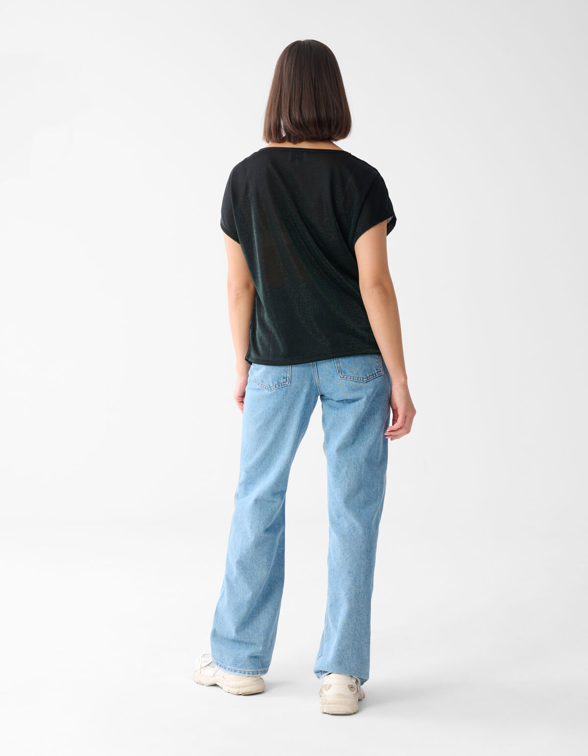 Glitter Waterfall Top Dunkelgrün SHOEBY WOMEN