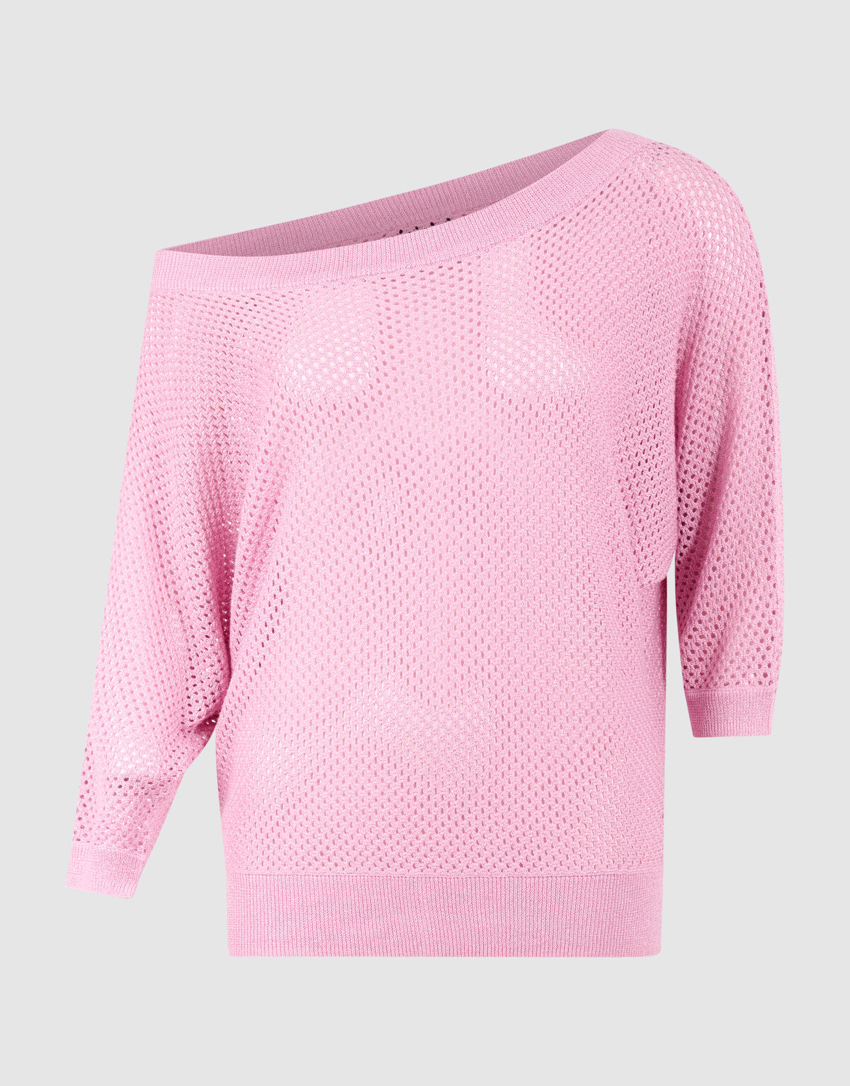 Glitzer Ajour Pullover Rosa SHOEBY WOMEN