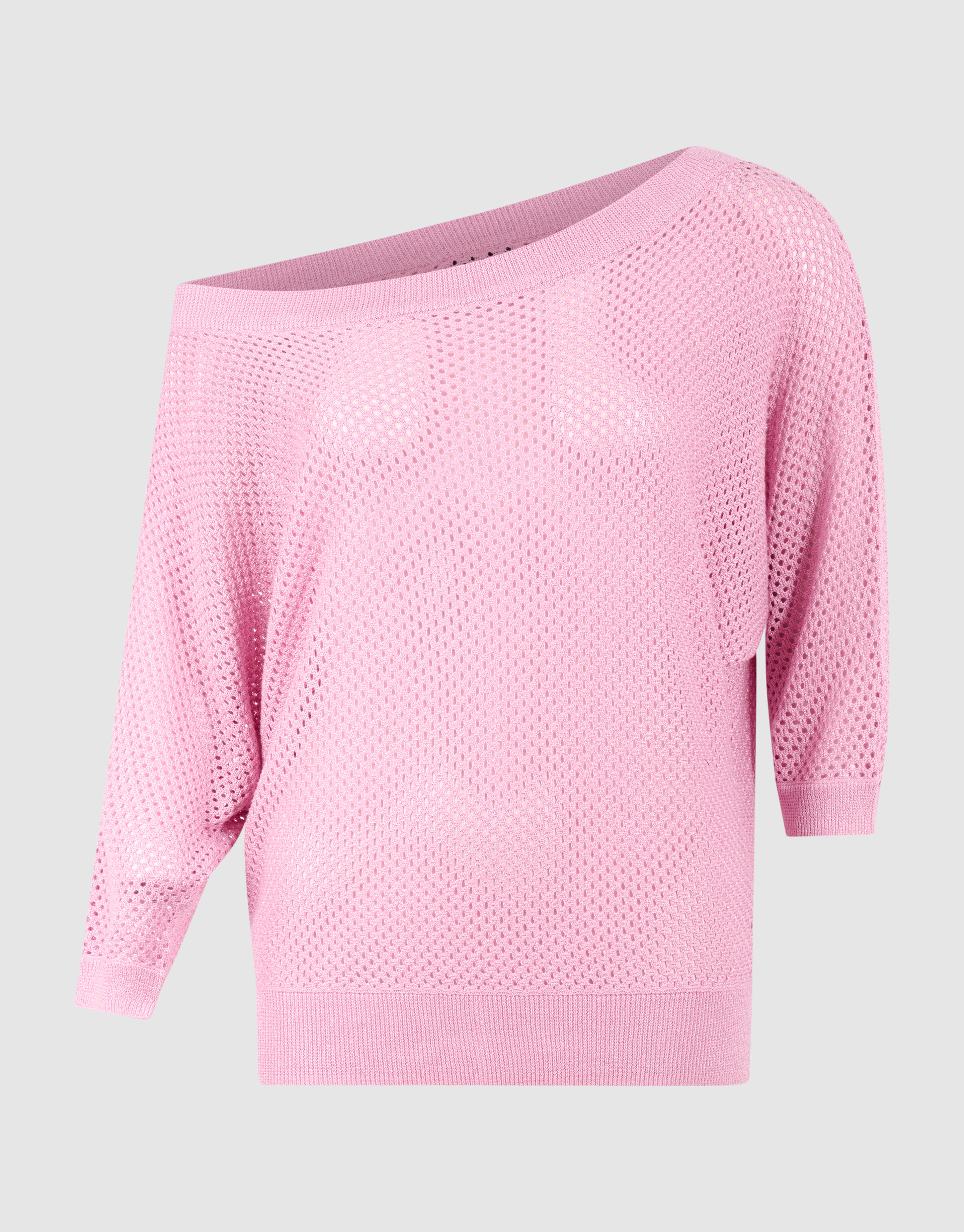 Glitzer Ajour Pullover Rosa SHOEBY WOMEN
