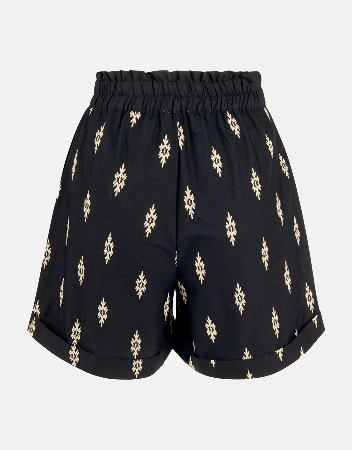 Popeline-Stickerei Short Schwarz SHOEBY WOMEN