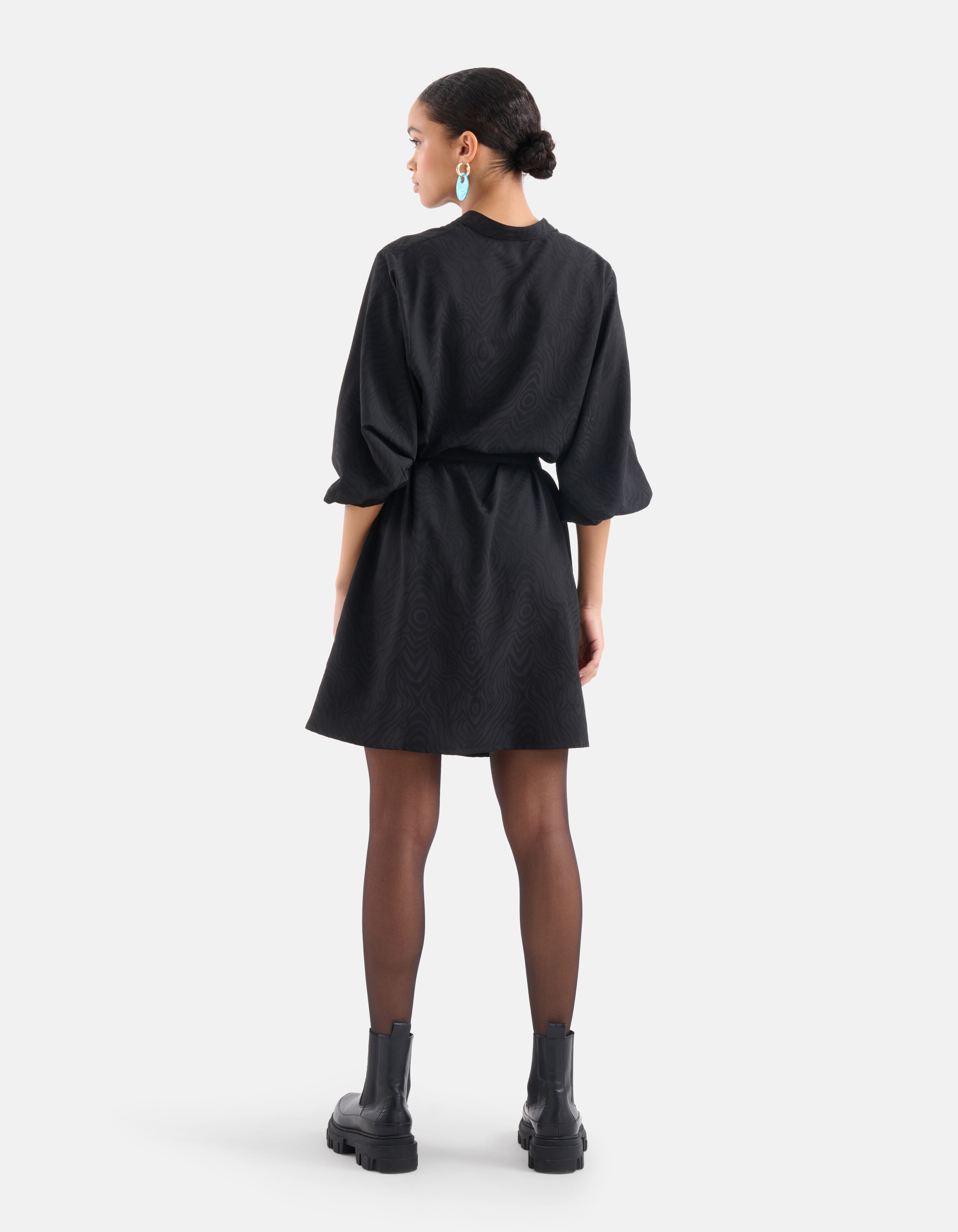 Jacquard-Kleid Schwarz SHOEBY WOMEN