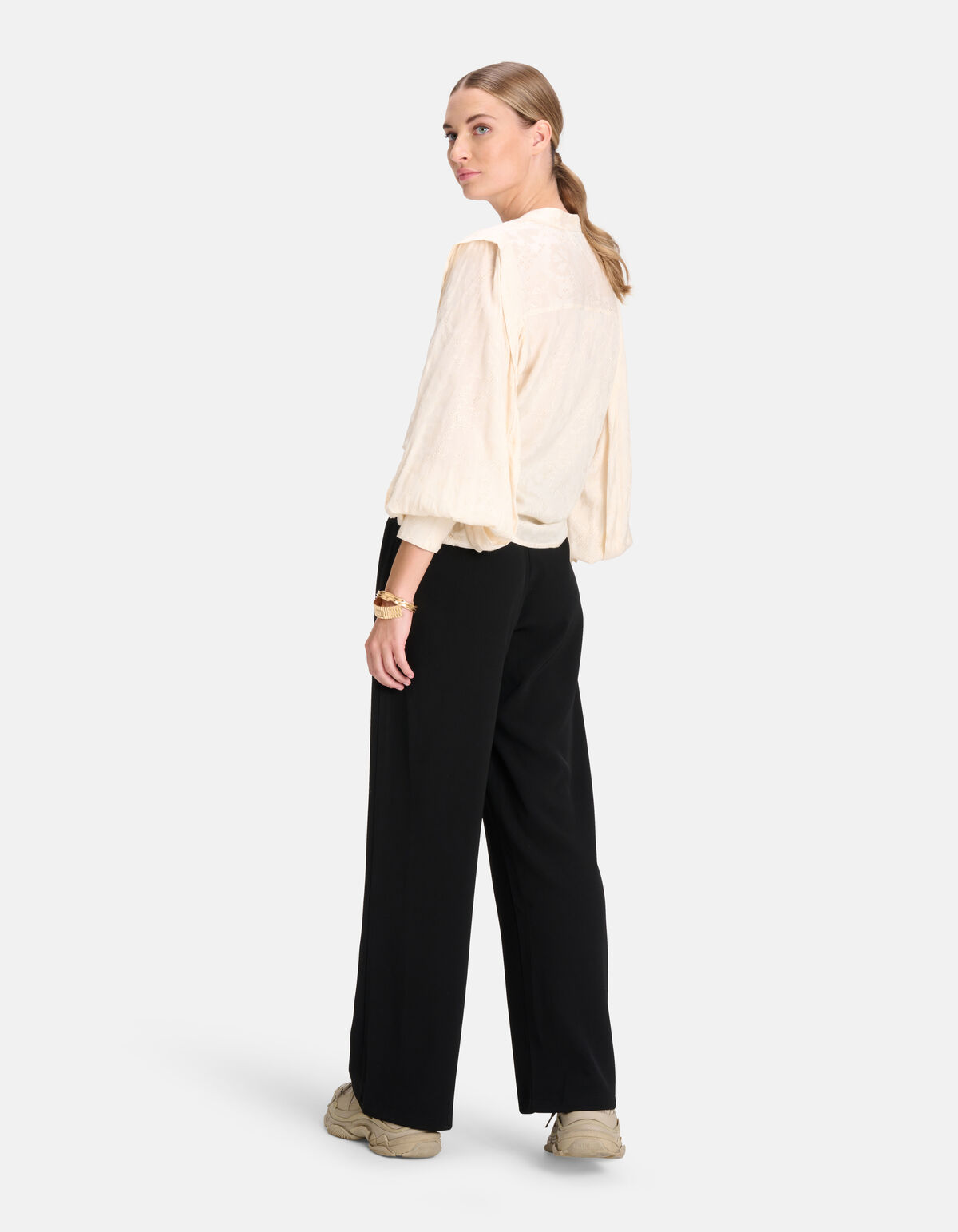 Jaqcuard Bluse Off White By Mieke SHOEBY WOMEN