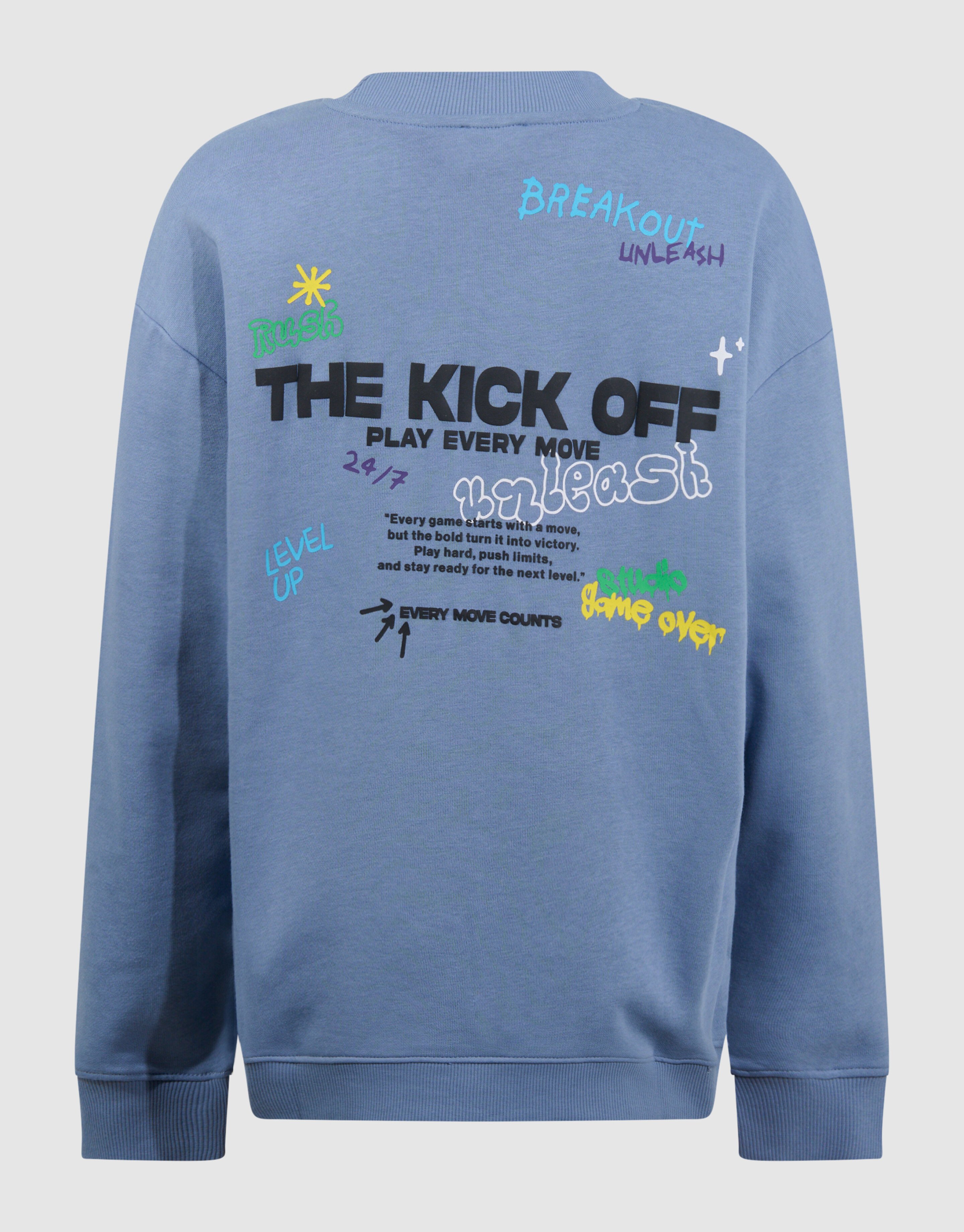 Kick Off Artwork Sweatshirt Hellblau SHOEBY BOYS