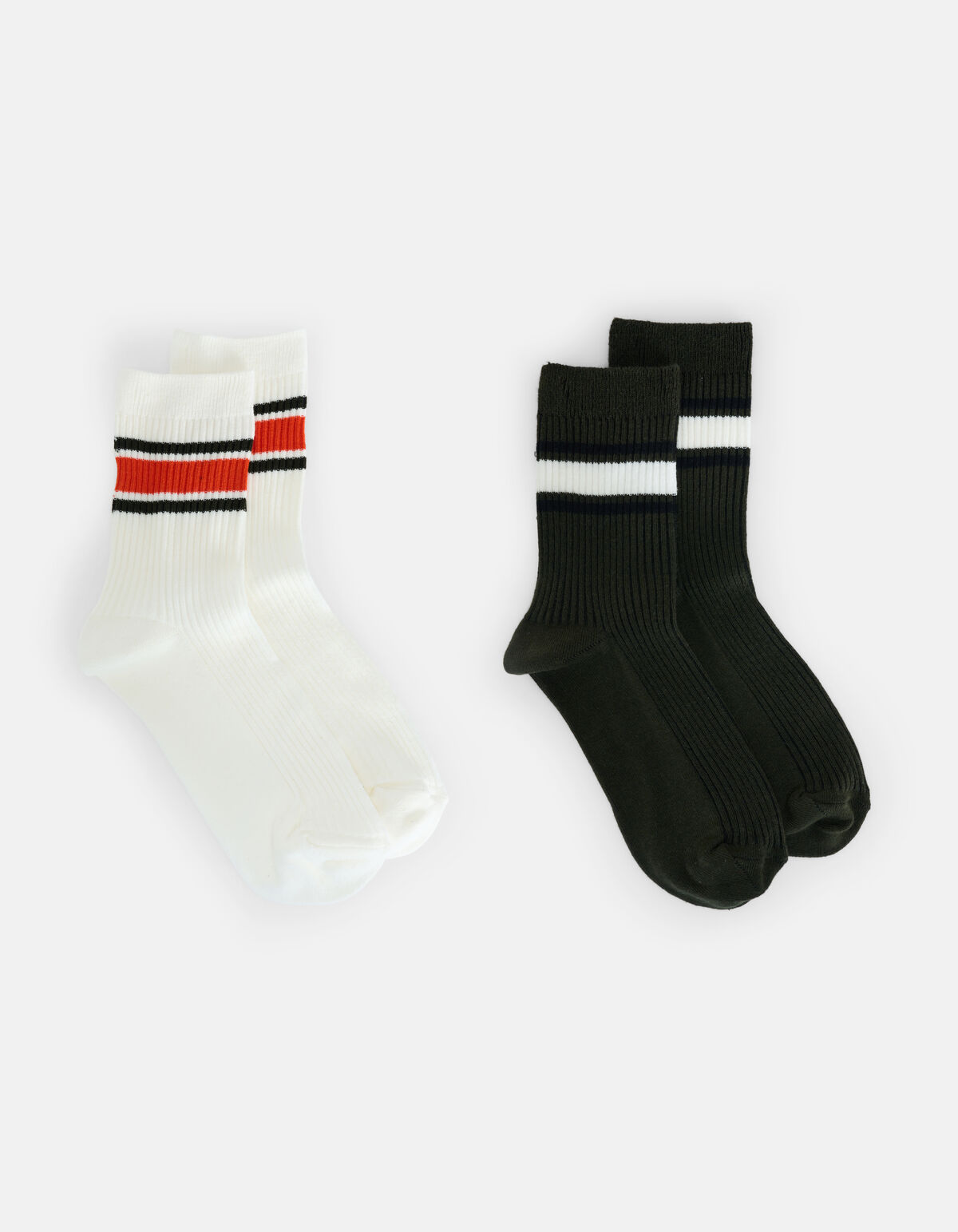Zweierpack gestreifte Socken SHOEBY ACCESSOIRES