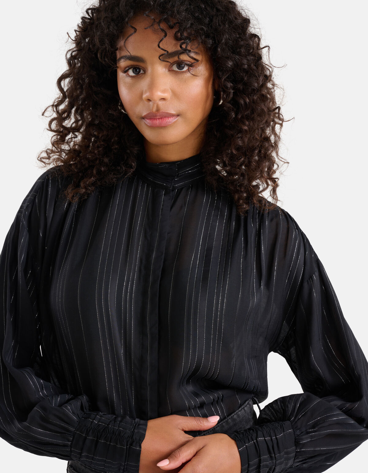 Lurexbluse Schwarz SHOEBY WOMEN