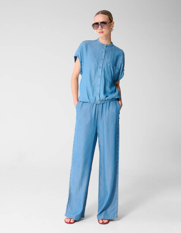 Studs Denim Hose Blau SHOEBY WOMEN