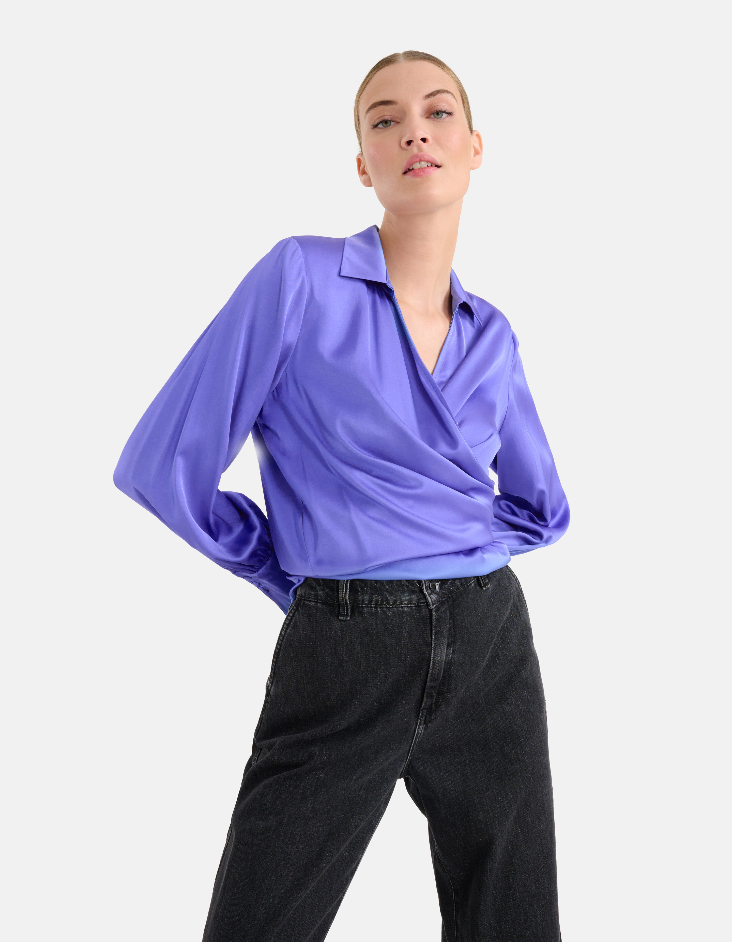 Knotenbluse Lila von Mieke SHOEBY WOMEN