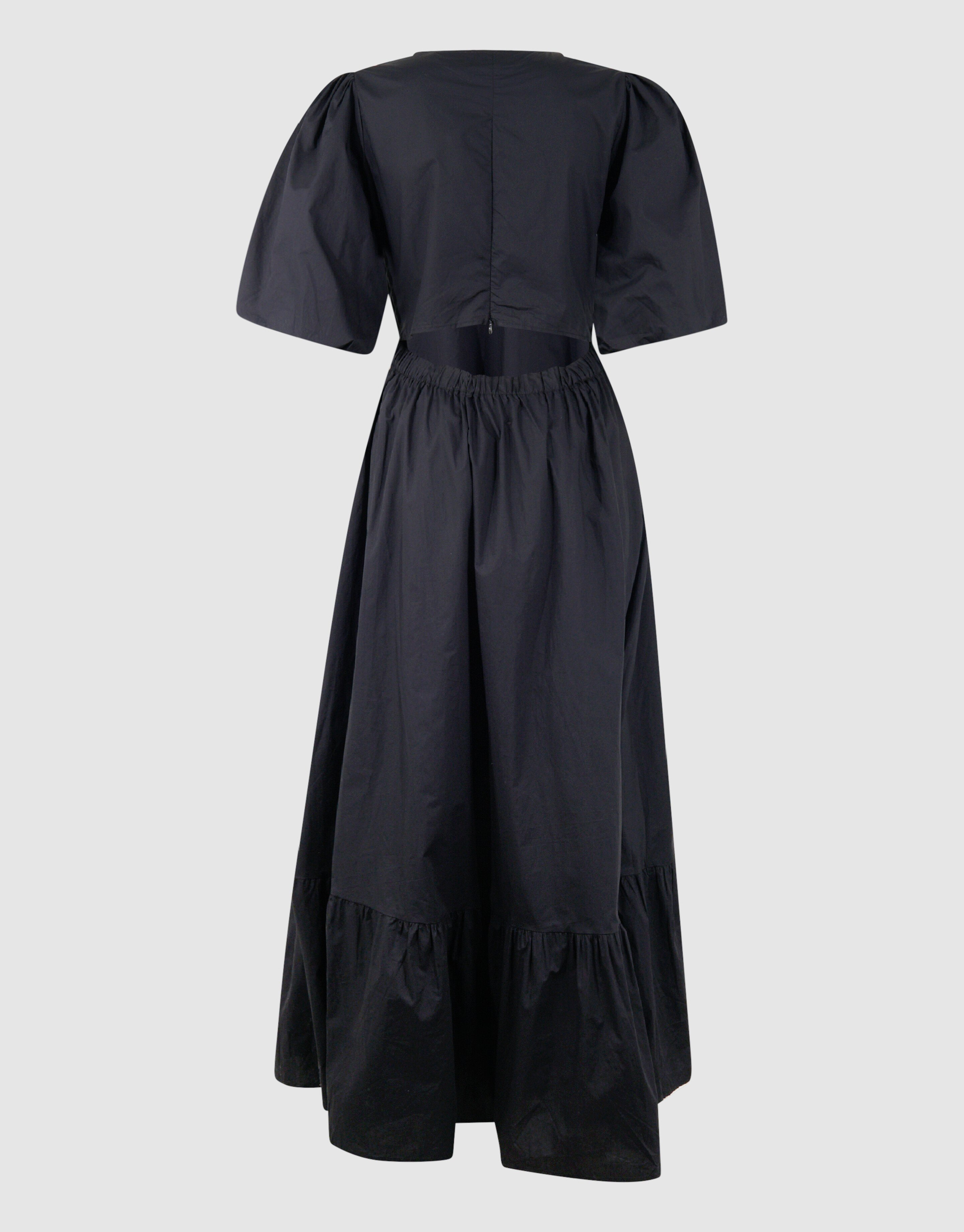 Popeline Maxi Kleid Schwarz SHOEBY WOMEN