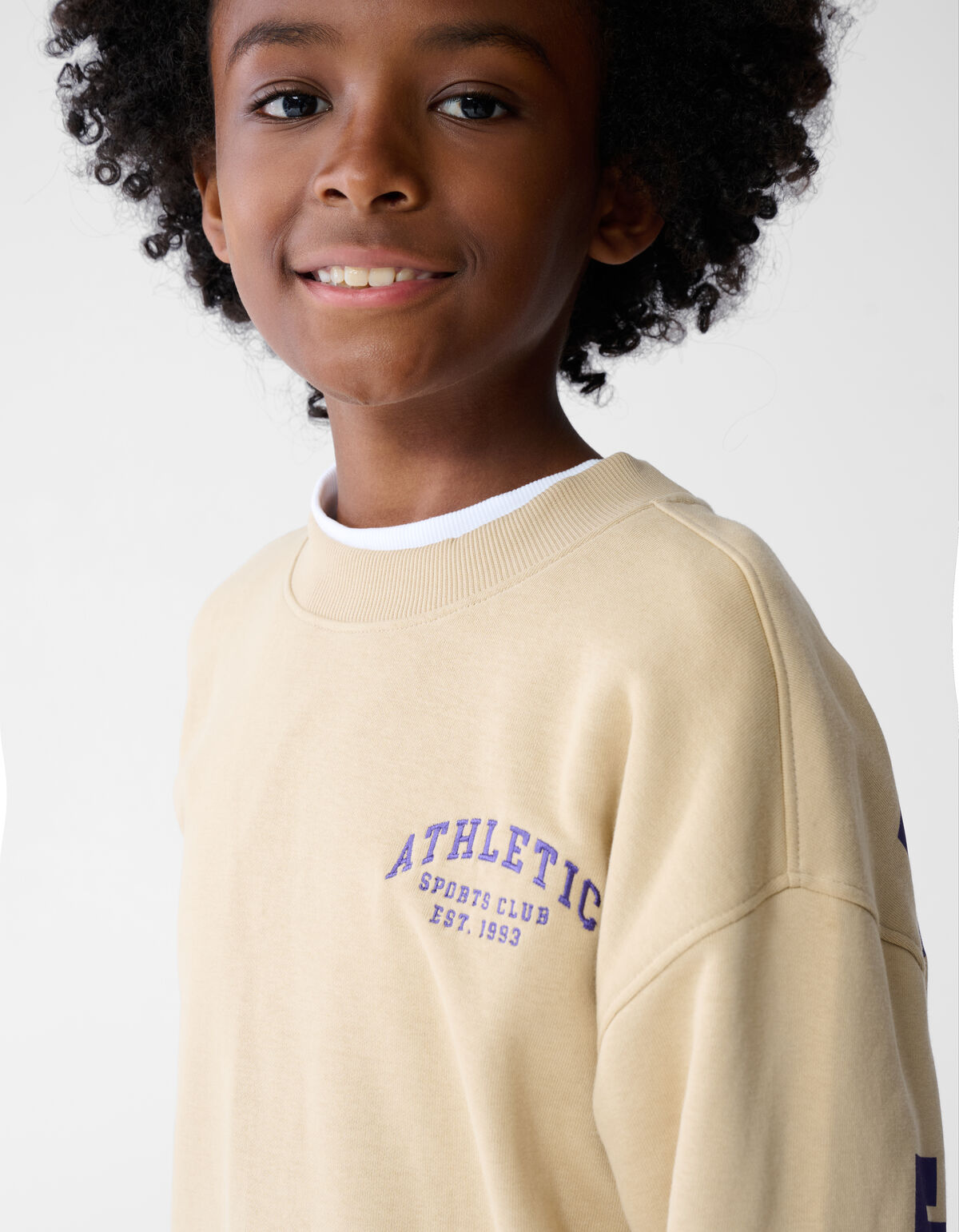 Athletisches Kunstwerk Pullover Beige SHOEBY BOYS