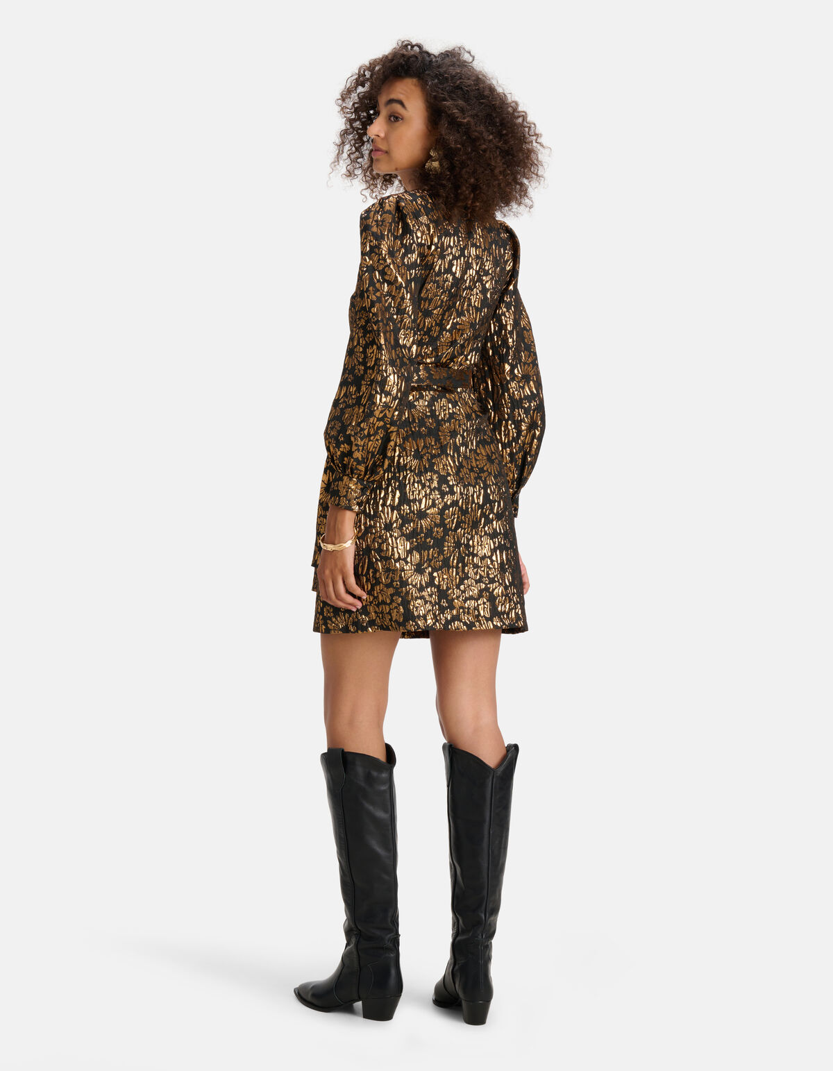 Jacquard-Kleid Schwarz SHOEBY WOMEN