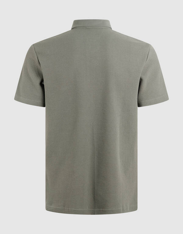 Struktur Jersey Polo Dunkelgrün SHOEBY MEN