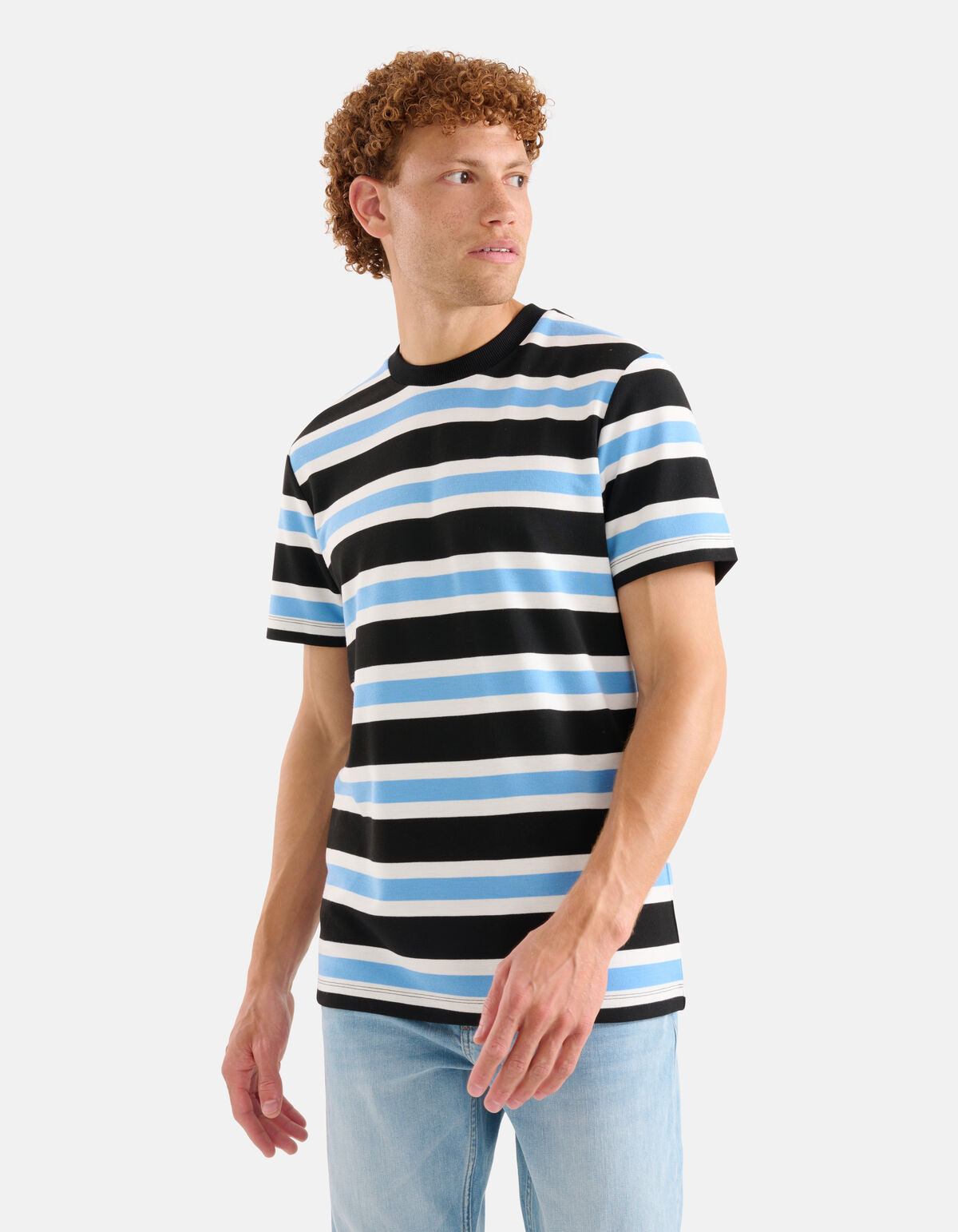 Gestreiftes T-shirt Blau SHOEBY MEN