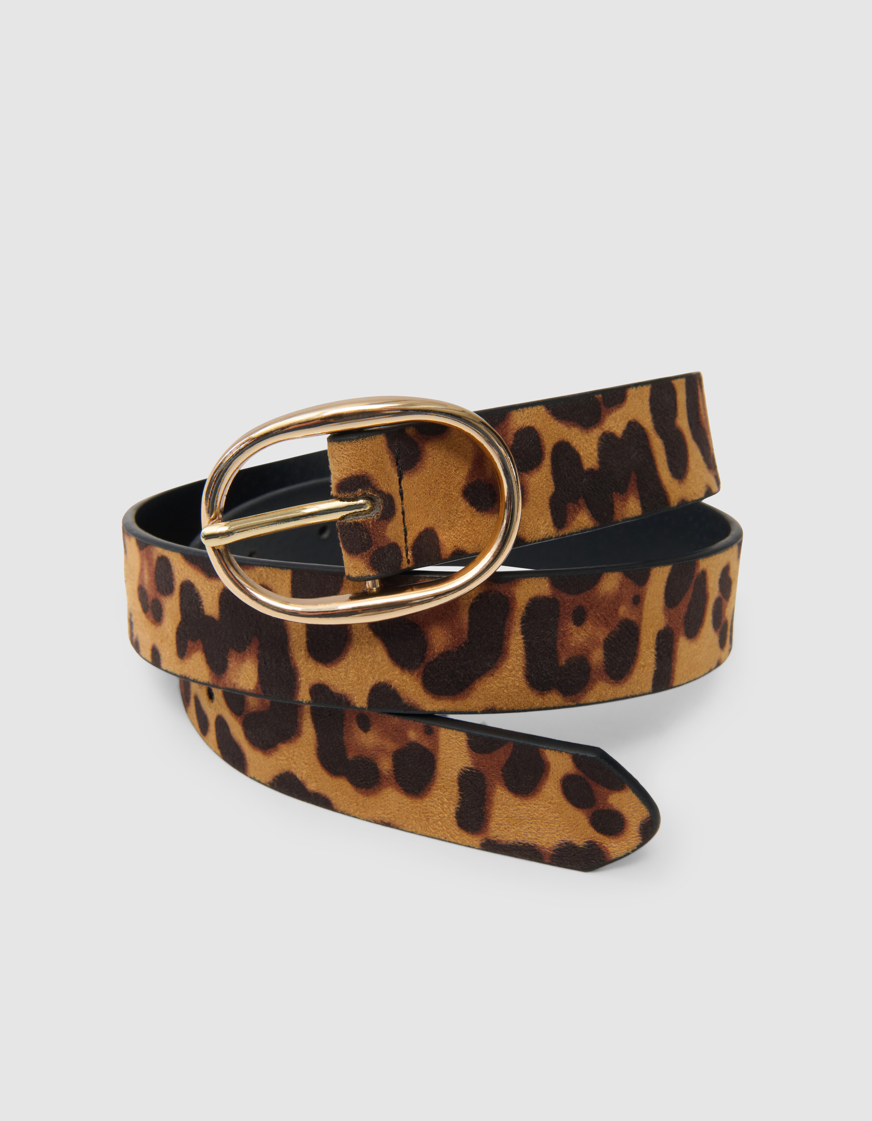 Leopard Belt Brown SHOEBY ACCESSOIRES