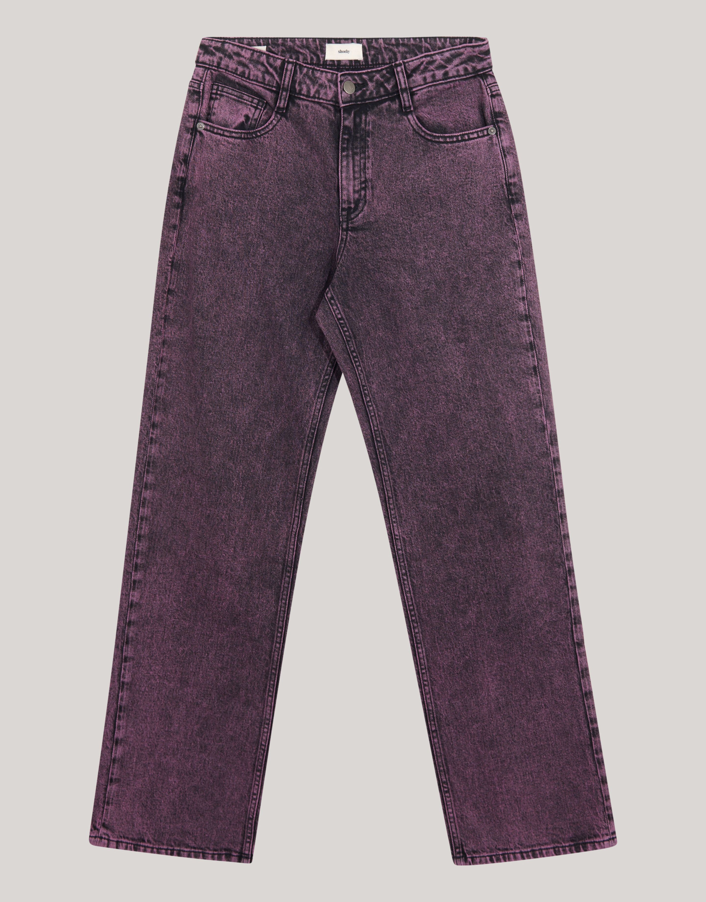 Gewaschene Straight Fit Jeans Lila SHOEBY WOMEN