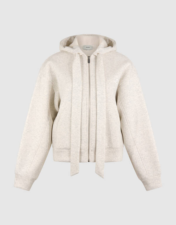 Oversized Hoodie-Weste Hellgrau SHOEBY WOMEN