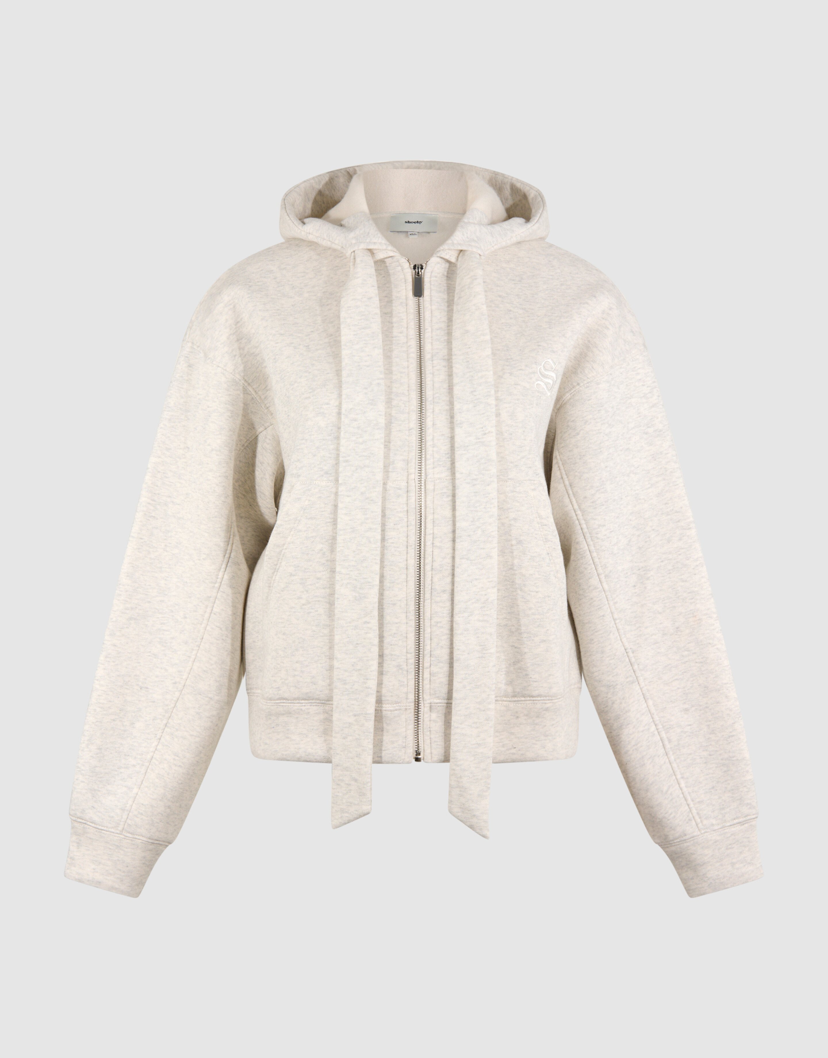Oversized Hoodie-Weste Hellgrau SHOEBY WOMEN