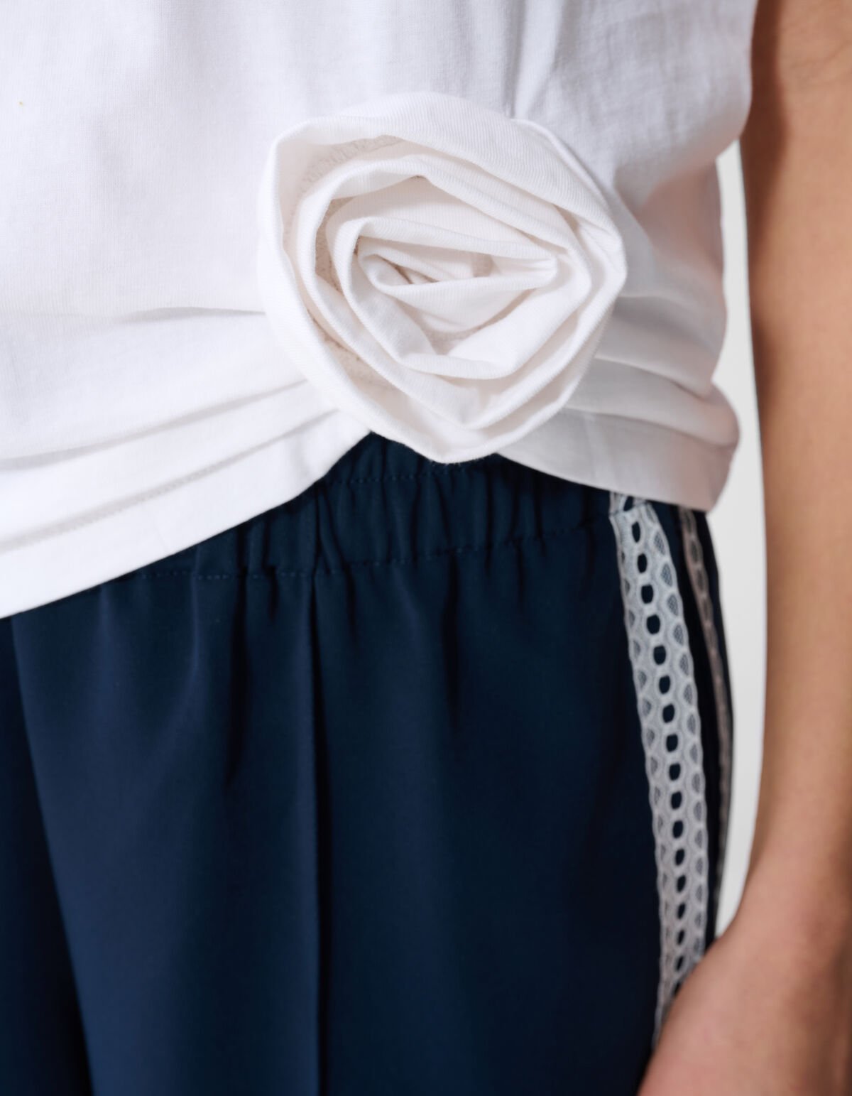 Blumen-T-Shirt Wei&szlig; SHOEBY WOMEN