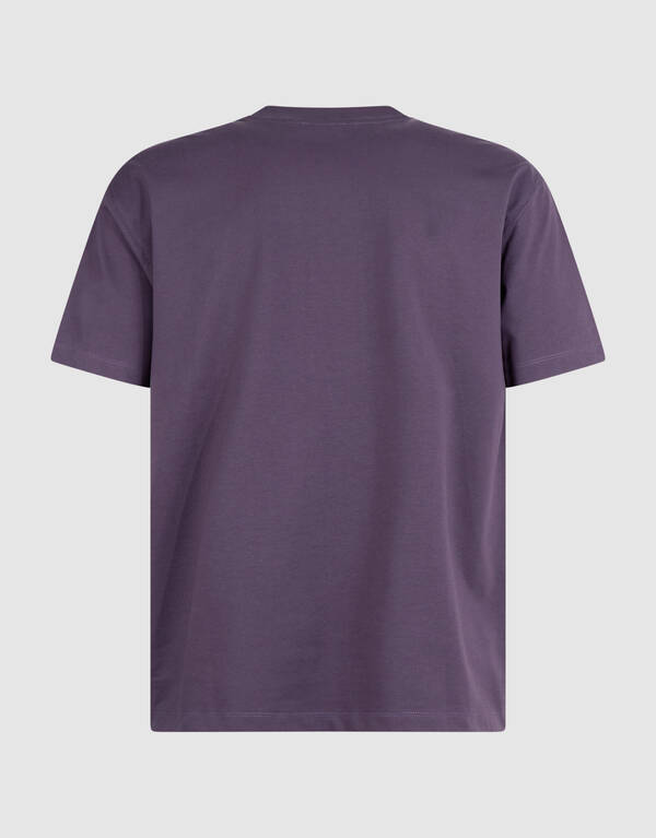 Lila T-Shirt mit Grafik Twill SHOEBY MEN
