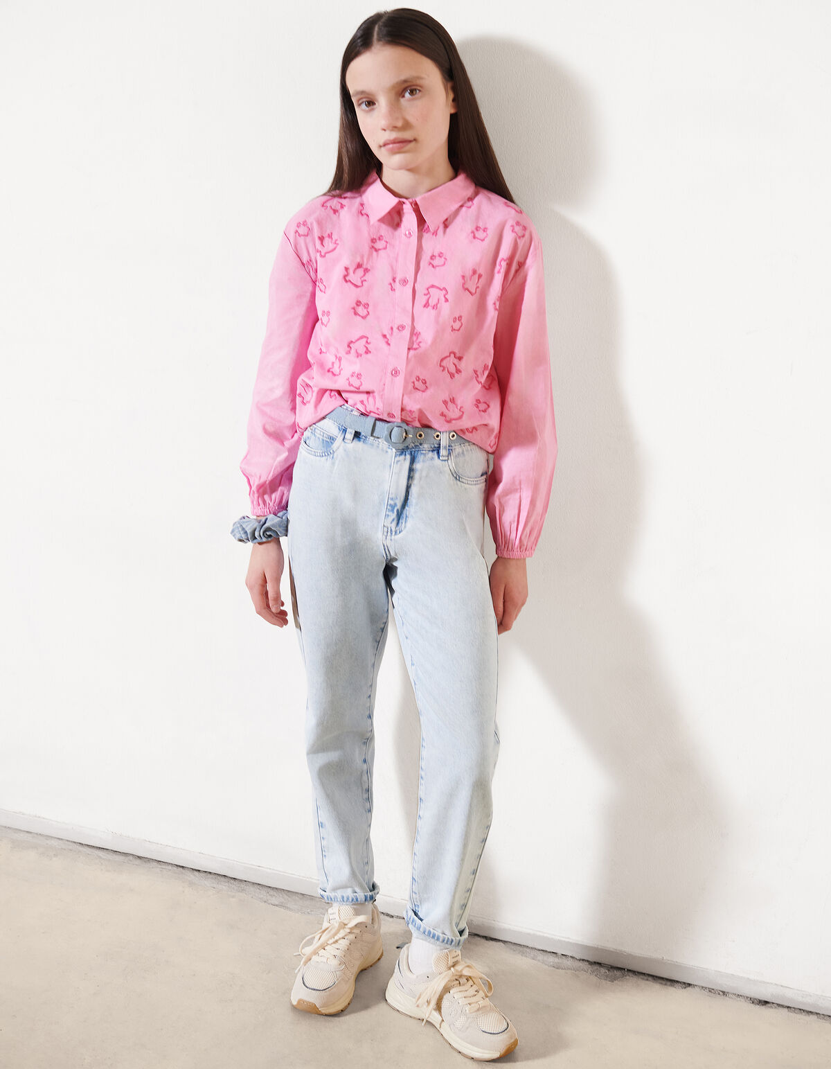 Embroidery Blouse Roze SHOEBY GIRLS